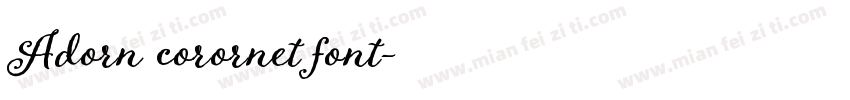 Adorn corornet font字体转换